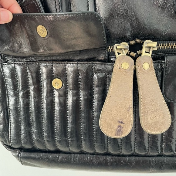 Chloe Bay quilted two tone bag - Picture 10 of 10